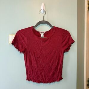 Bozzolo Deep Red/Orange Top Medium Women’s